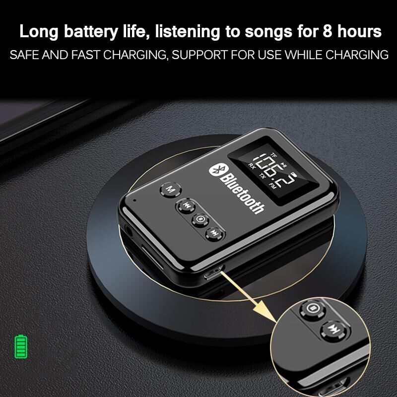 Valkyrie Bluetooth FM 5.0 HIFI Stereo Ses Alıcı Verici