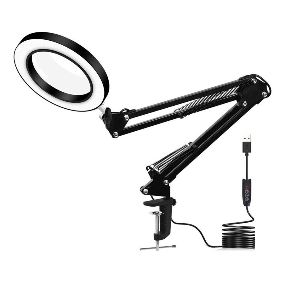 Valkyrie Katlanabilir Ayarlanabilir LED Işıklı Masaüstü Büyüteç