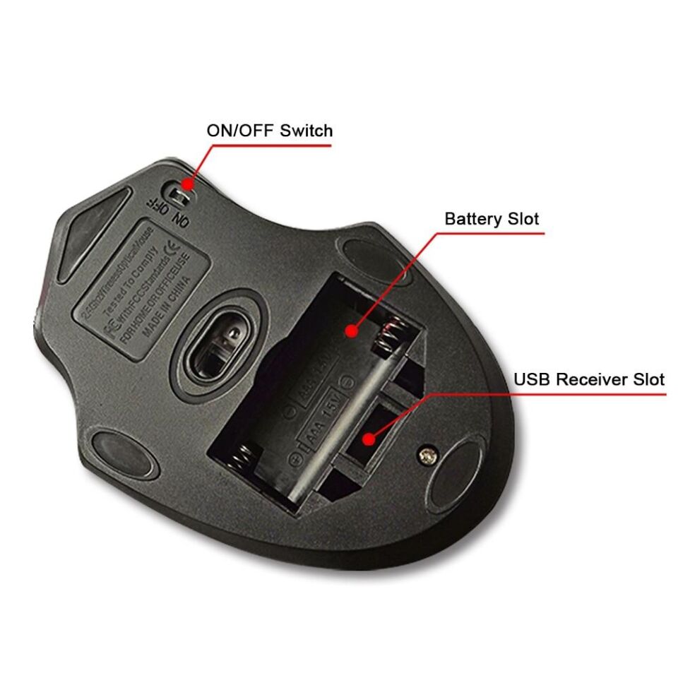 Valkyrie imice 2000dpi Kablosuz Sessiz Silent Mouse Siyah