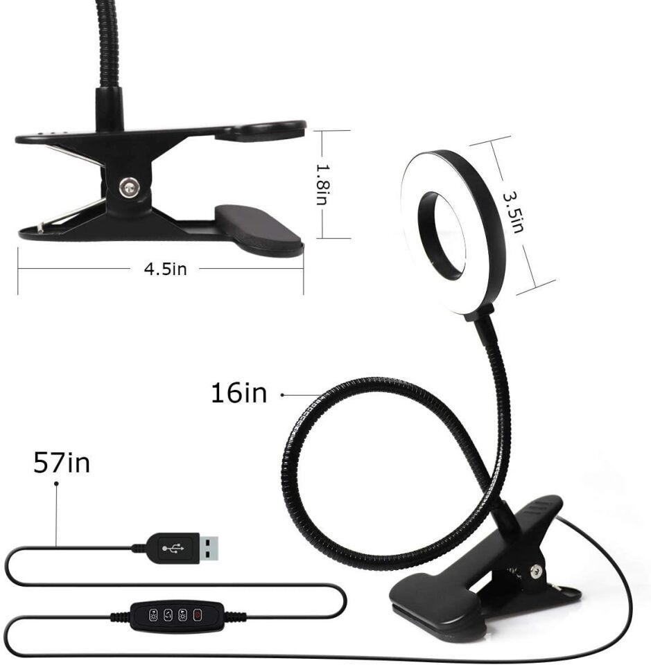 Valkyrie Ayarlanabilir Led Işıklı 3 Mod Masaüstü Büyüteç