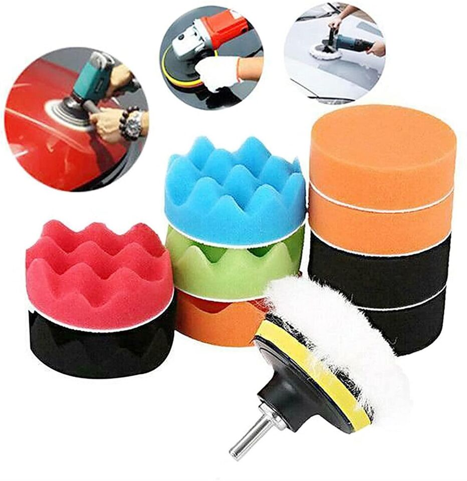 Valkyrie 12 Parça 10cm Büyük Boy Oto Pasta Cila Polisaj Seti