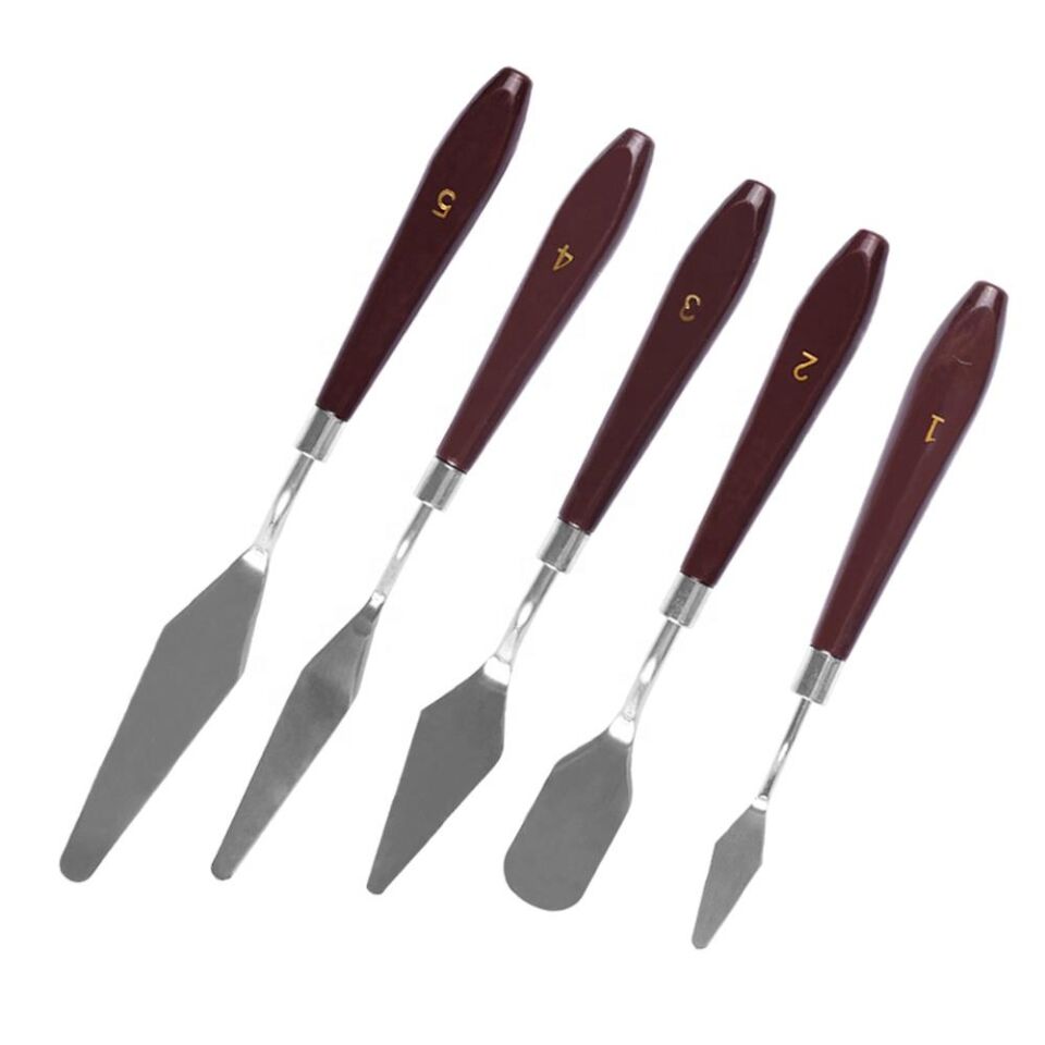 Valkyrie 5 Adet Sanatsal Profesyonel Spatula Seti Palet Bıçağı