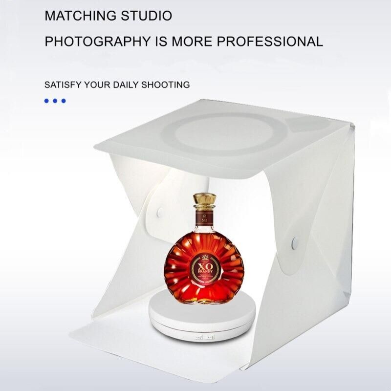 Valkyrie 25cm Işıklı 360 Derece Elektrikli Döner Tabla Turntable Beyaz