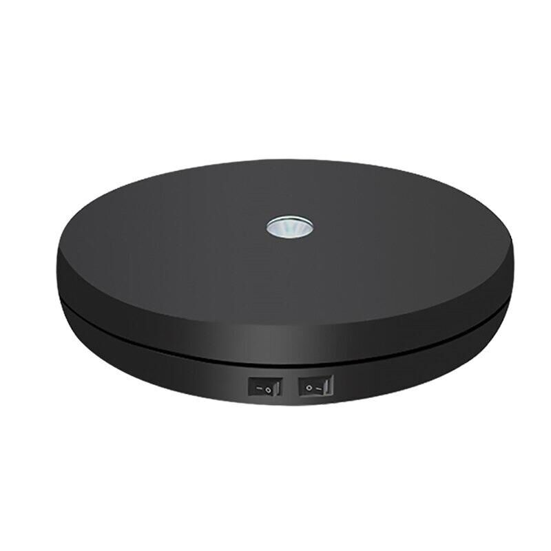 Valkyrie 25cm Işıklı 360 Derece Elektrikli Döner Tabla Turntable Siyah
