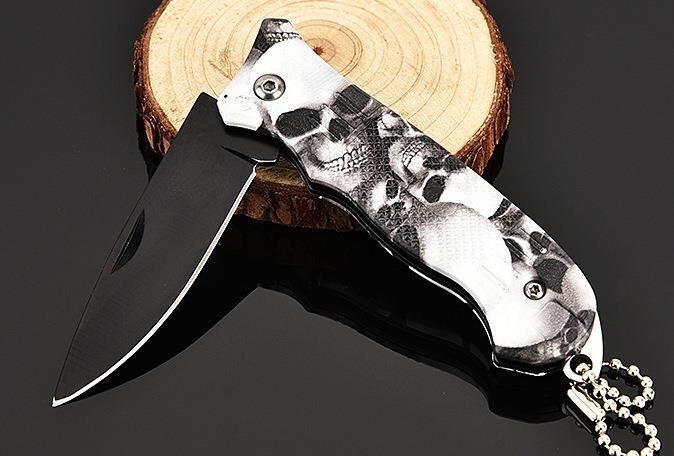 Valkyrie Jackknife 034 Kamp Çakısı Kurukafa Katlanabilir Outdoor Kamp Çakısı