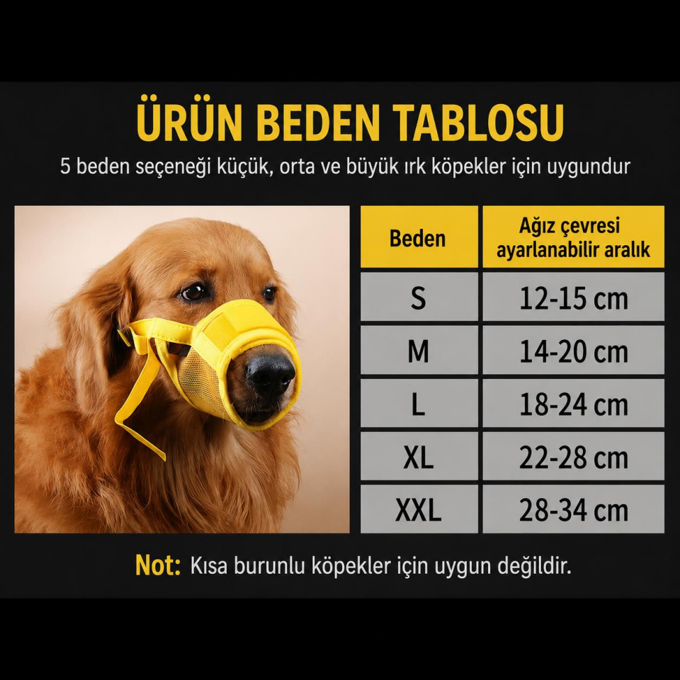Valkyrie Köpek Ağızlığı XL Beden Nefes Alabilir Fileli Ayarlanabilir Isırma Önleyici Yumuşak Siyah