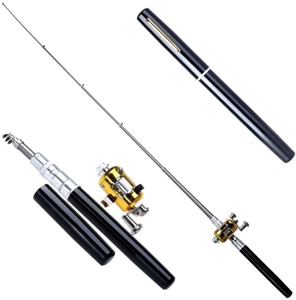 Valkyrie 1 Metre Teleskopik Mini Cep Olta Seti Kalem Kamış Olta 1 metre