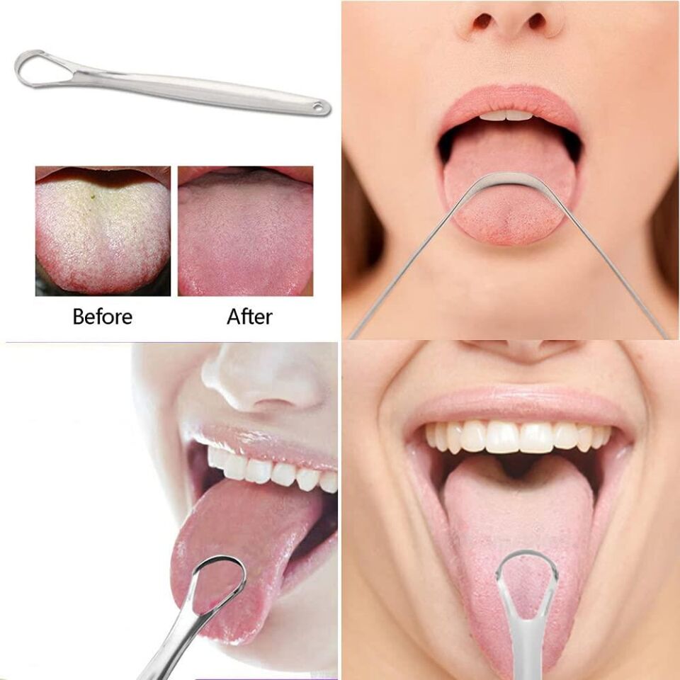 Valkyrie 3 Parça Paslanmaz Çelik Dental Dil Temizleme Seti