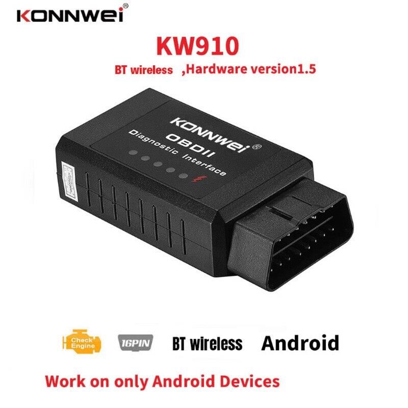 Valkyrie Konnwei KW910 OBD2 V1.5 Bluetooth Özellikli Araç Arıza Tespit Cihazı