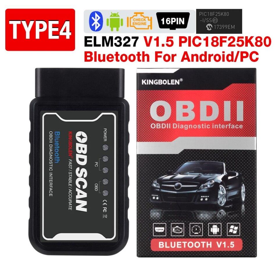 Valkyrie Kingbolen OBD2 V1.5 Bluetooth Android Özellikli Araç Arıza Tespit Cihazı