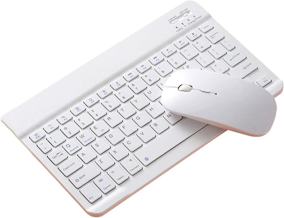 Valkyrie BL30 Bluetooth Ios Ipad Android Windows Uyumlu Klavye Mouse Seti - Sessiz - Şarjlı - Combo Beyaz