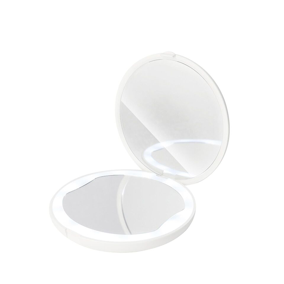 Valkyrie 1X 5X LED Işıklı Makyaj Aynası - Cep Çanta Cüzdan Aynası