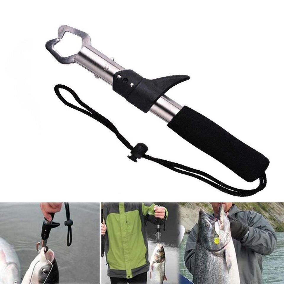 Valkyrie 24 cm Taşınabilir Paslanmaz Çelik Balıkçılık Balık Tutucu Gripper