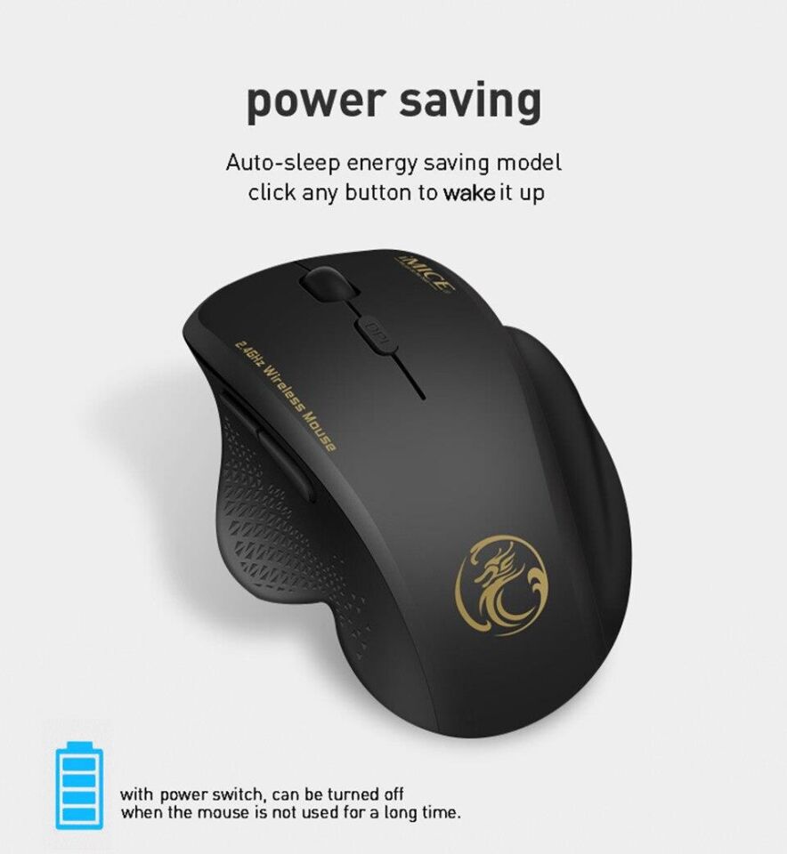 Valkyrie Imice G6 2.4 Wifi Ergonomik Tasarım 5 Tuşlu Sessiz Mouse