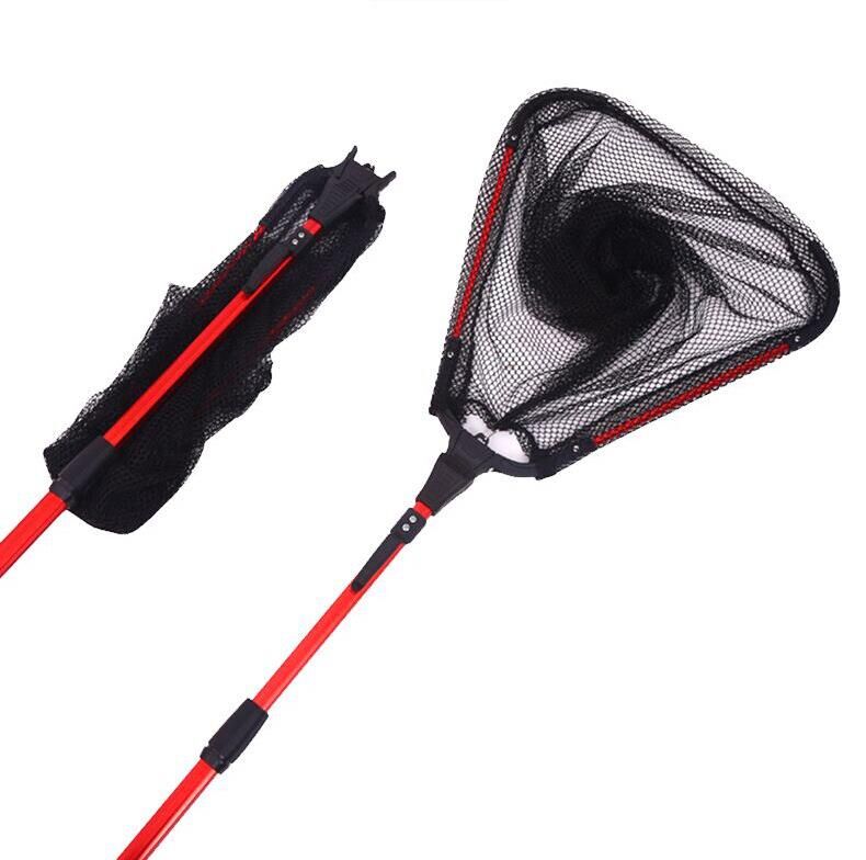Valkyrie  180 cm Katlanabilir Teleskopik Alüminyum Alaşım 40x40 Kırmızı Balık Kepçesi