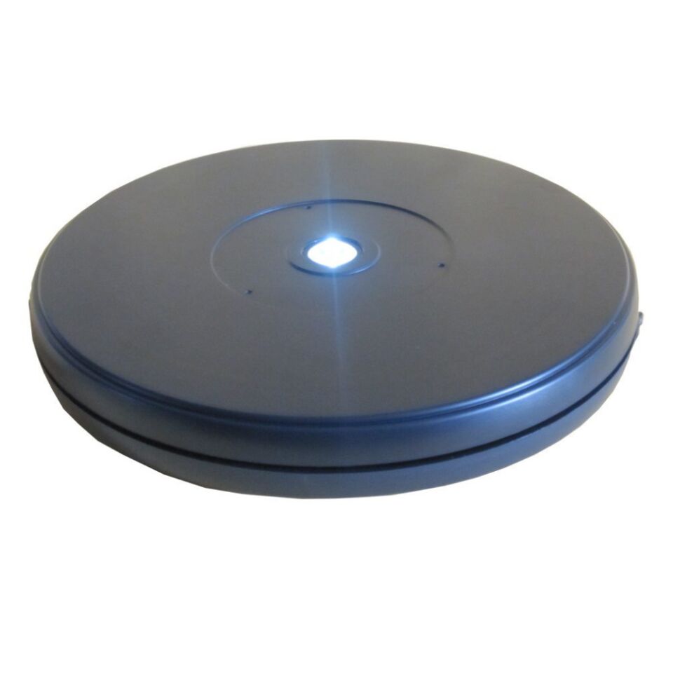 Ürün Çekimi İçin 360 Derece Elektrikli Döner Tabla Turntable SİYAH