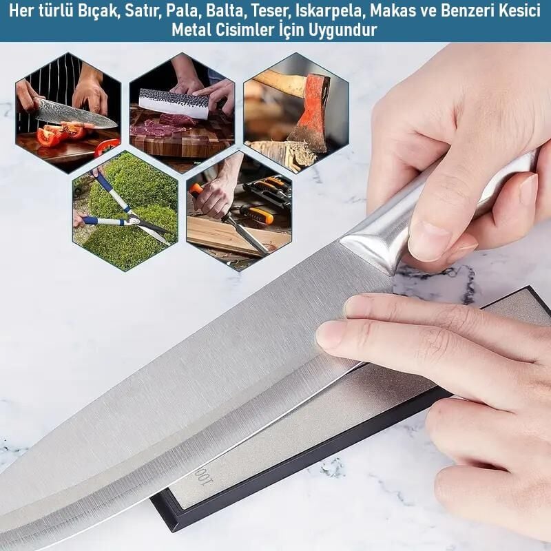Valkyrie Elmas Bıçak Bileği Susuz Biley Uzun Ömürlü Aşınmaz Şef Bıçağı Satır Balta Iskarpela Bileyleme 600#