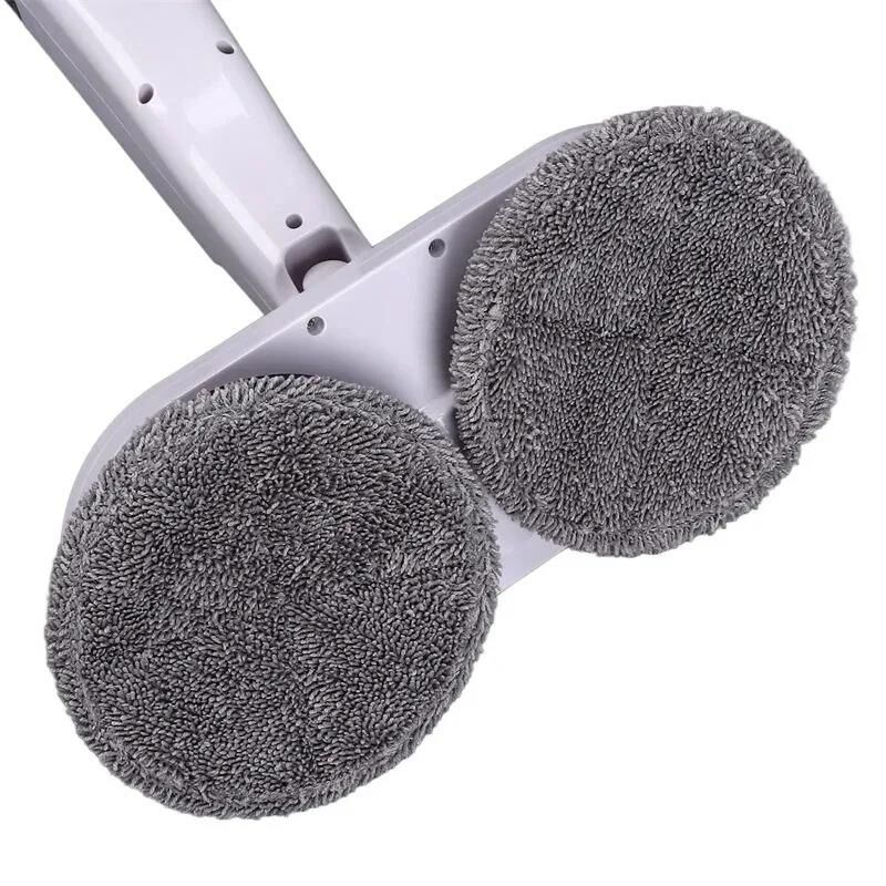 Valkyrie Şarjlı Su Püskürtmeli Elektrikli Mop – Çift Döner Başlık, Mikrofiber Ped, 2000 mAh, Tüm Zeminlerde Etkili Beyaz