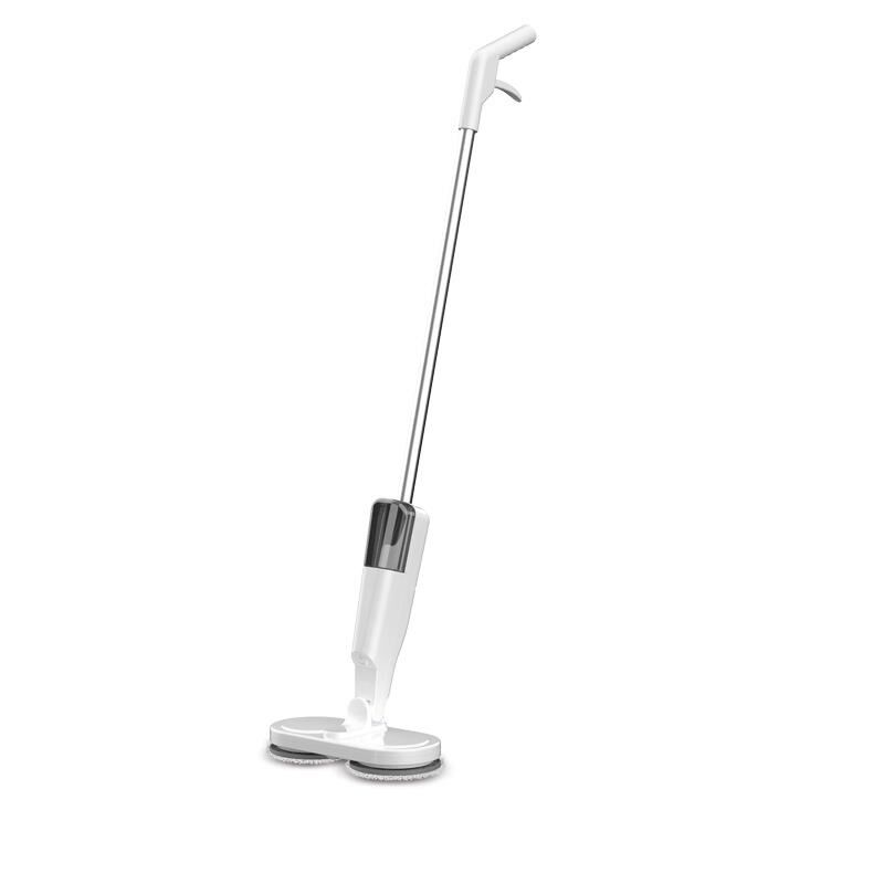 Valkyrie Şarjlı Su Püskürtmeli Elektrikli Mop – Çift Döner Başlık, Mikrofiber Ped, 2000 mAh, Tüm Zeminlerde Etkili Beyaz