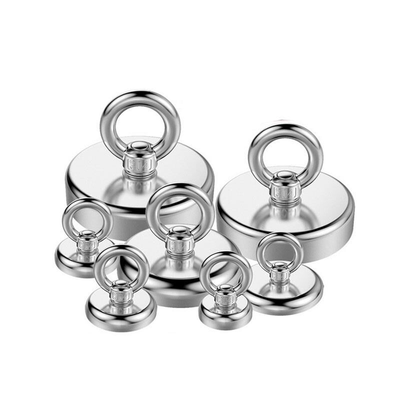 Valkyrie D60 Süper Güçlü Neodyum Mıknatıs 60mm 130kg Halkalı Salvage Fishing Magnet