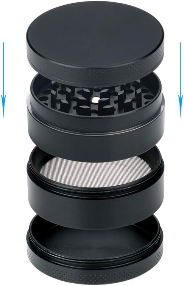Valkyrie 50 mm 4 Katmanlı Mıknatıslı Çinko Alaşım Herbal Grinder Baharat Bitki Ot Tütün Öğütücü