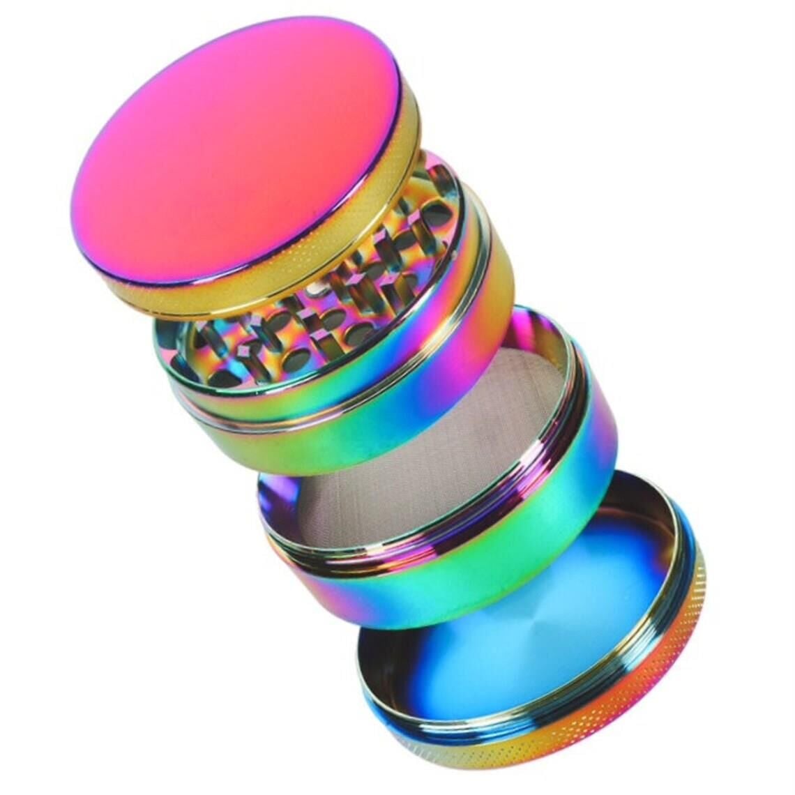Valkyrie 50 mm 4 Katmanlı Mıknatıslı Çinko Alaşım Herbal Grinder Baharat Bitki Ot Tütün Öğütücü Renkli