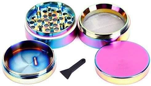 Valkyrie 50 mm 4 Katmanlı Mıknatıslı Çinko Alaşım Herbal Grinder Baharat Bitki Ot Tütün Öğütücü Renkli