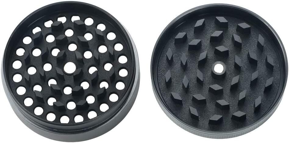 Valkyrie 63 mm 4 Katmanlı Mıknatıslı Çinko Alaşım Herbal Grinder Baharat Bitki Ot Tütün Öğütücü Siyah