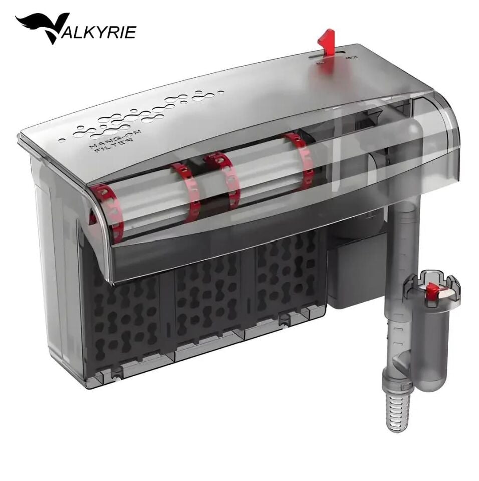 Valkyrie Askılı Akvaryum Şelale Filtre 10W 800 L/H 6’lı Filtre Yüzey Temizleyici