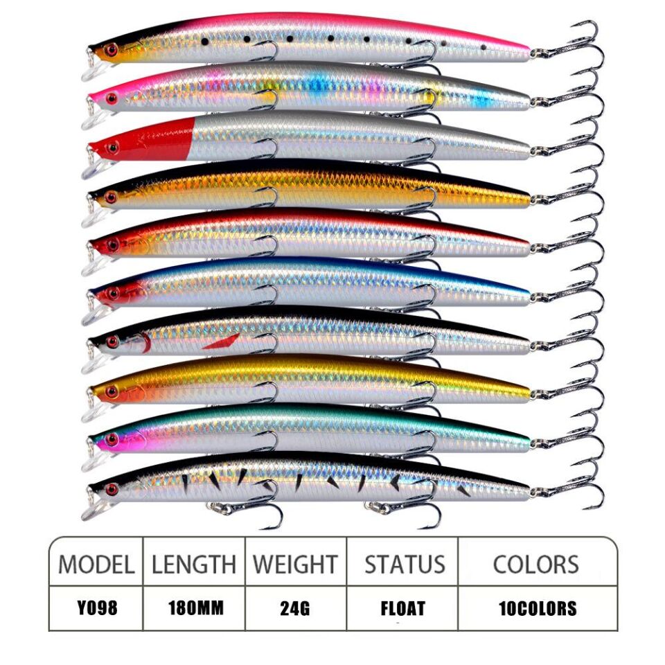 Valkyrie 10 Adet 18cm 24gr Minnow Rapala Sahte Yapay Yem 1. Kalite Ekonomik Paket