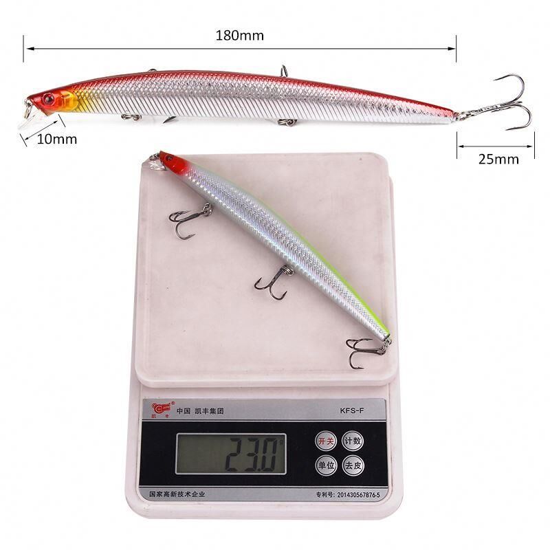 Valkyrie 10 Adet 18cm 24gr Minnow Rapala Sahte Yapay Yem 1. Kalite Ekonomik Paket
