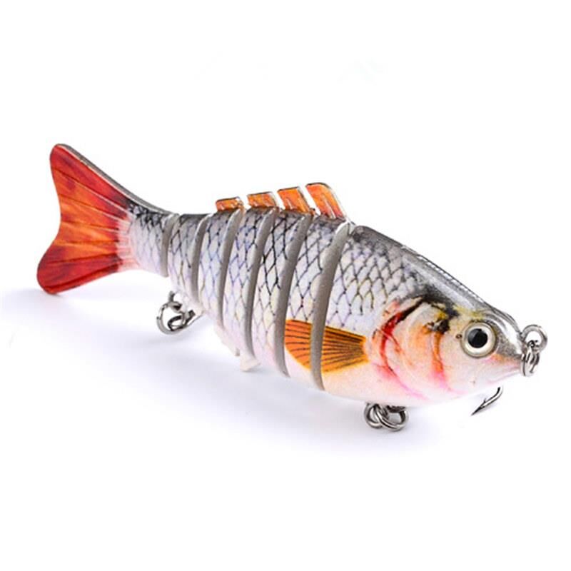 Valkyrie 3 Adet 7 Eklemli 3D Oynak Rapala Sahte Balık Yem Seti Tatlı ve Tuzlu Su Uyumlu Wobblers Swimbait