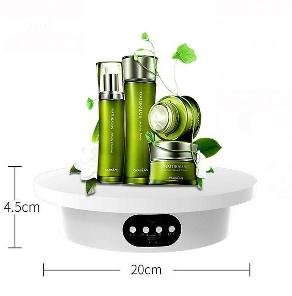 Valkyrie 20cm Kumandalı 5 Fonlu 360 Derece Elektrikli Döner Tabla Turntable Vitrin Fotoğraf