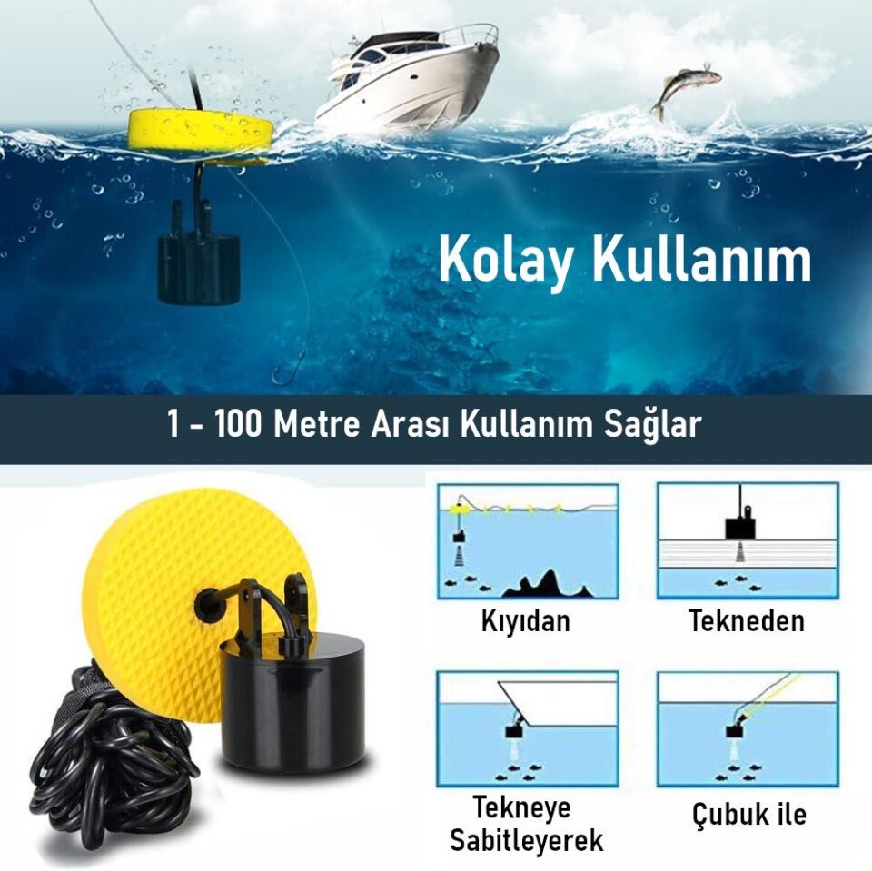 Valkyrie Taşınabilir Balık Bulucu 0,7-100m Derinlik Sonar