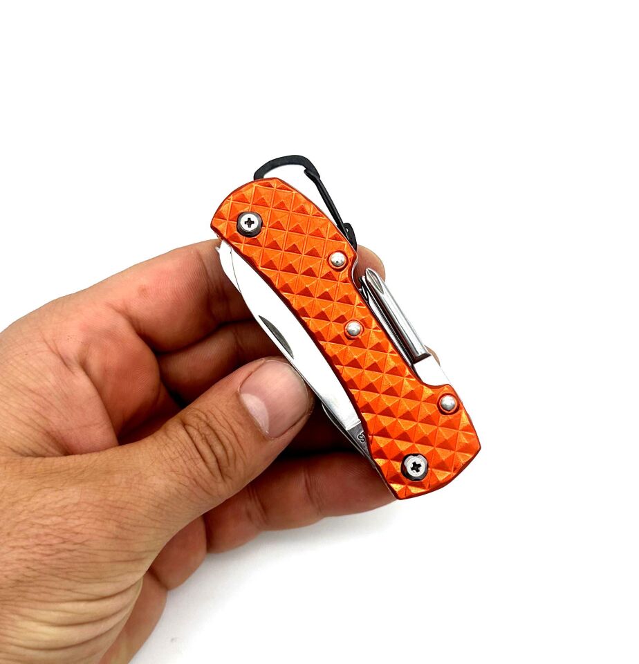 Valkyrie Valkyrie 12 Fonksiyonlu İsviçre Outdoor Kamp Cep Çakısı Turuncu