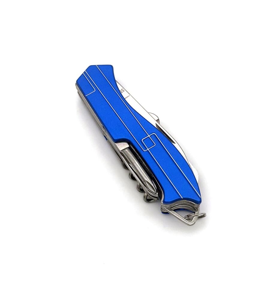 Valkyrie 11 Fonksiyonlu Kamp Cep Çakısı Multitool Mavi