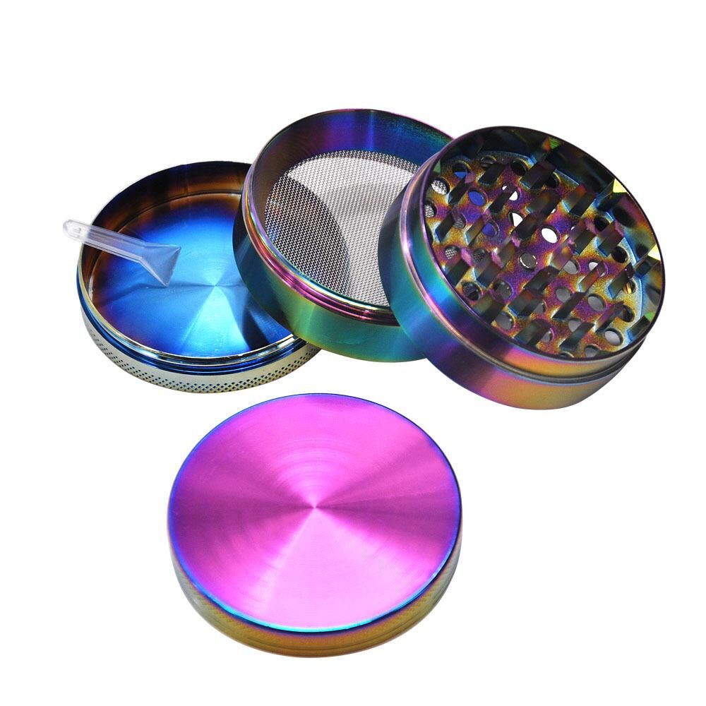 Valkyrie 40 mm 4 Katmanlı Renkli Çinko Alaşım Herbal Grinder Baharat Bitki Ot Tütün Öğütücü