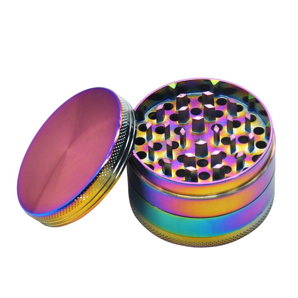 Valkyrie 40 mm 4 Katmanlı Renkli Çinko Alaşım Herbal Grinder Baharat Bitki Ot Tütün Öğütücü