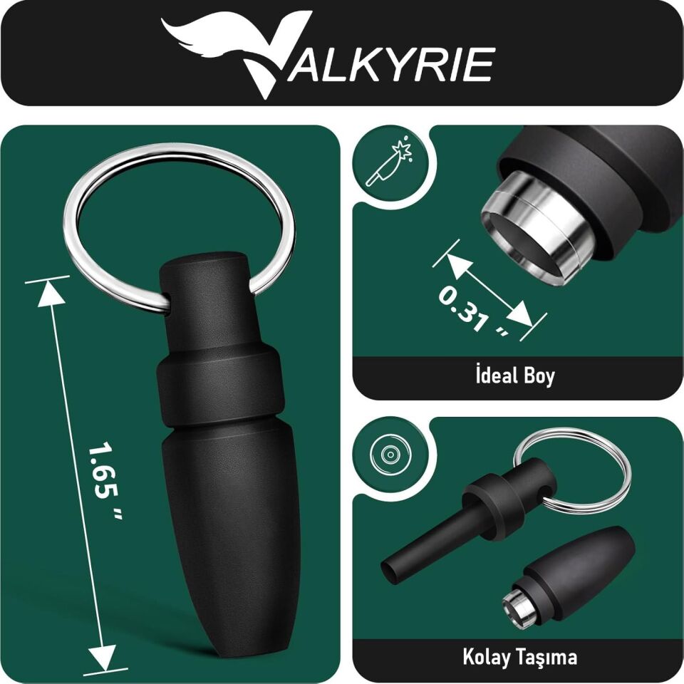 Valkyrie 3'lü Puro Makası Seti – Çift Bıçak, V-Kesici ve Punch Kesici