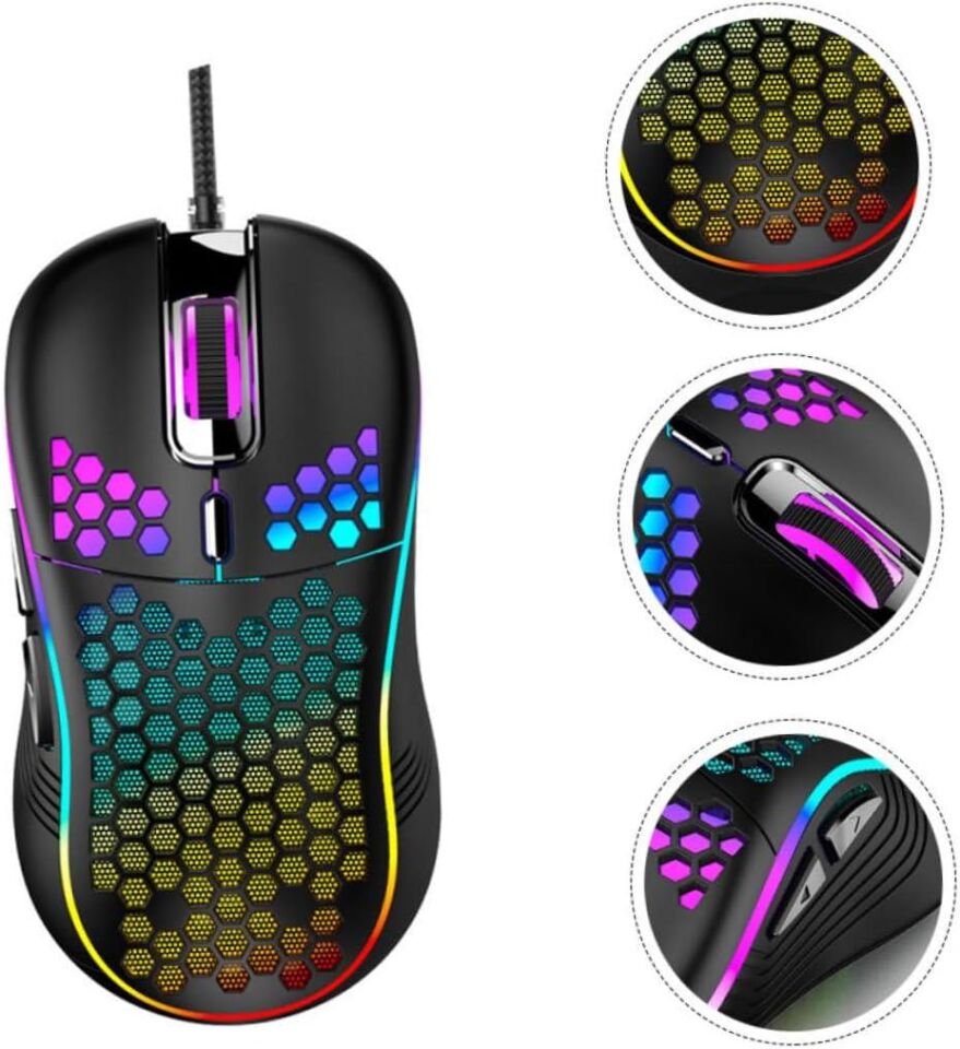 Valkyrie RGB Led Işıklı 6 Tuşlu 7200DPI Gaming Oyuncu Mouse Siyah