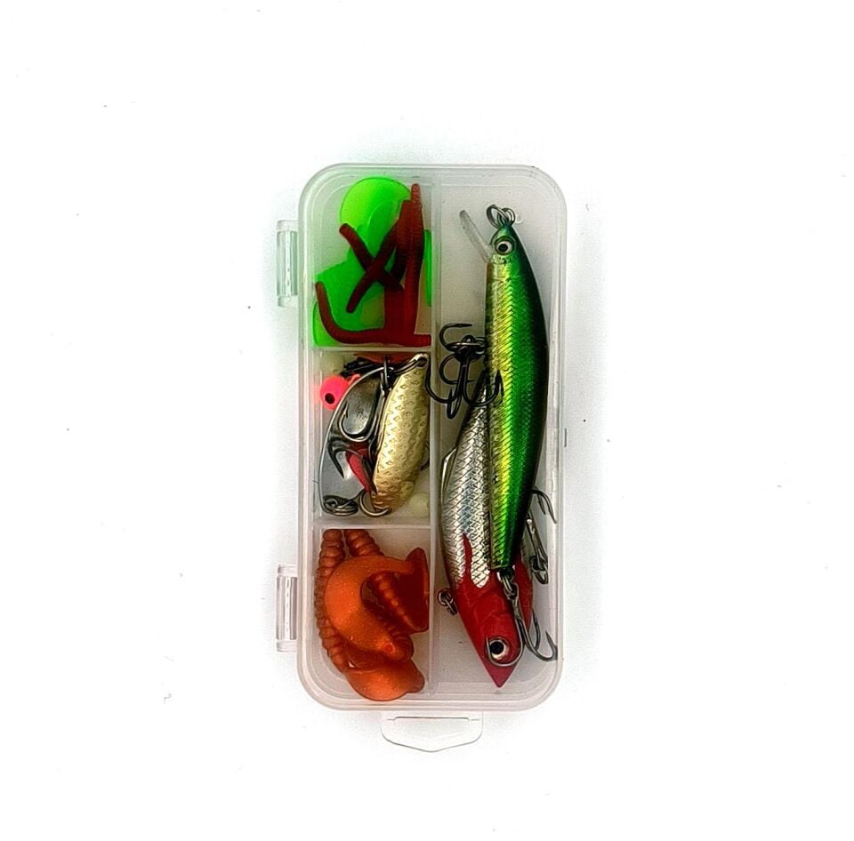 Valkyrie 28 Parça Silikon Rapala Kaşık Olta Yem ve Aksesuar Seti