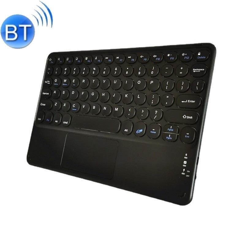 Valkyrie Kablosuz Touchpad Bluetooth Klavye - Ios Android Windows Uyumlu - TÜRKÇE Dil - Şarjlı - Ultra İnce - Type-C Giriş Siyah
