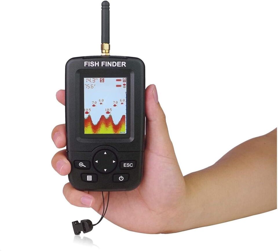 Valkyrie Wireless Balık Bulucu Akıllı Sonar Teknolojisi LCD Ekranlı Kablosuz Balık Tespit Cihazı