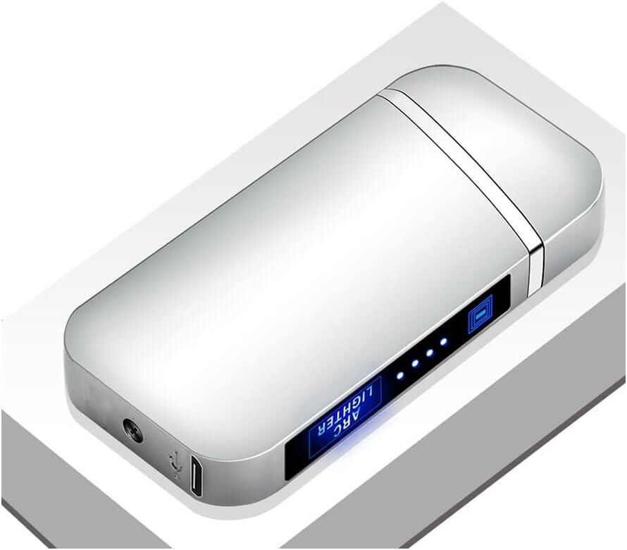 Valkyrie Şarjlı Gazsız Dokunmatik USB Çakmak Plazma Gümüş