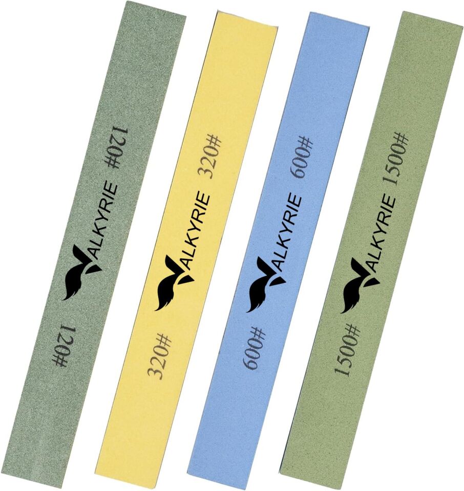 Valkyrie 4 Adet Bıçak Biley Taşı Seti 120# 320# 600# 1500# Kademeli Kuru Biley
