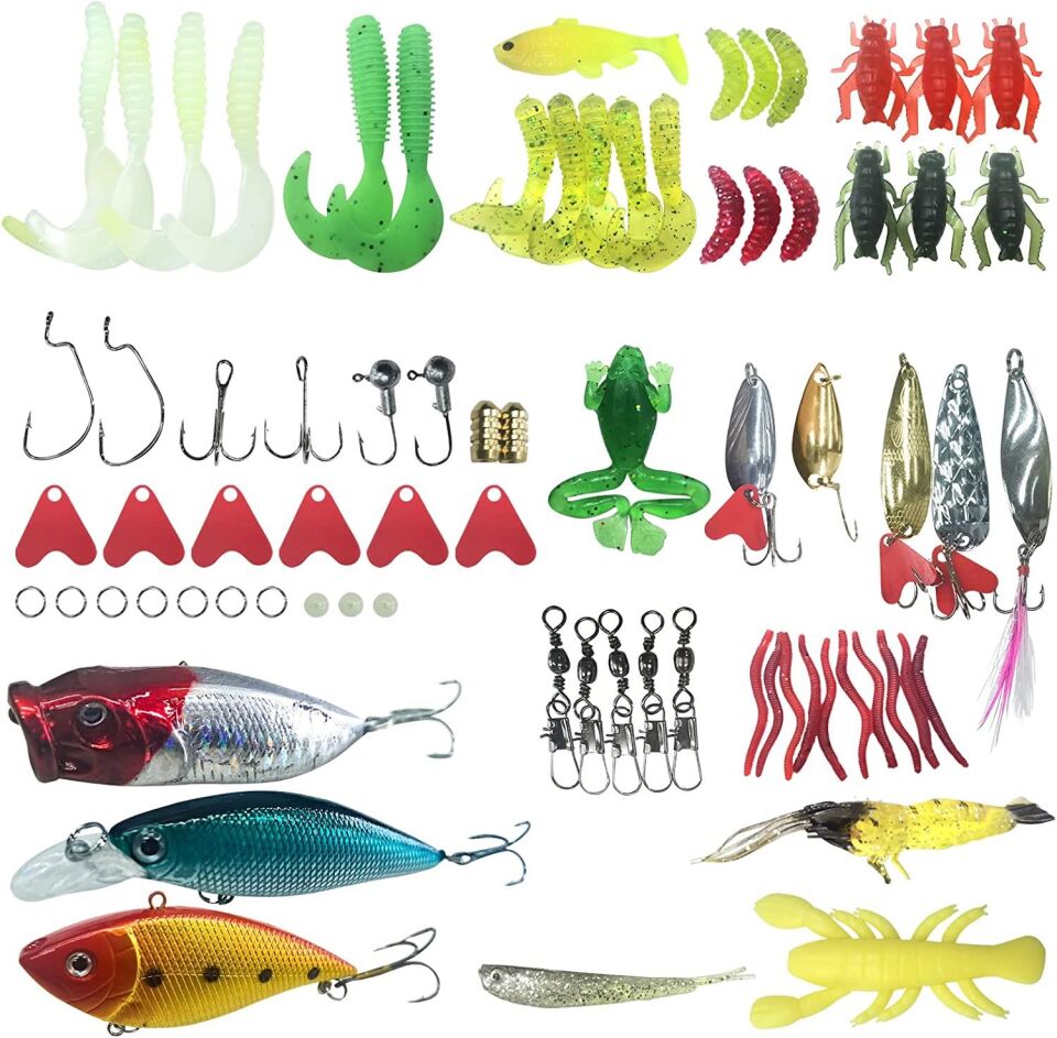 Valkyrie 78 Parça Rapala Jig Sahte Olta Yem ve Aksesuar Seti Tatlı ve Tuzlu Su Uyumlu