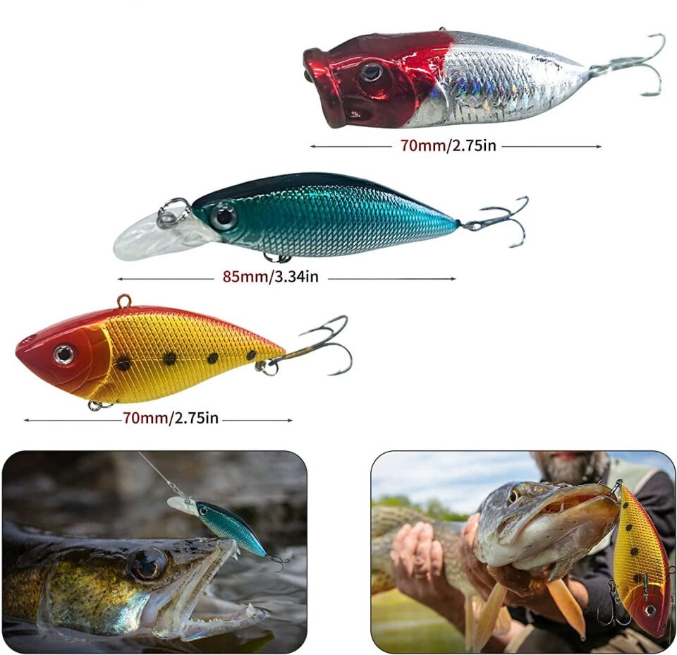 Valkyrie 78 Parça Rapala Jig Sahte Olta Yem ve Aksesuar Seti Tatlı ve Tuzlu Su Uyumlu