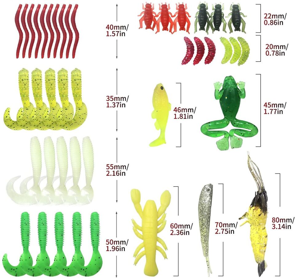 Valkyrie 78 Parça Rapala Jig Sahte Olta Yem ve Aksesuar Seti Tatlı ve Tuzlu Su Uyumlu