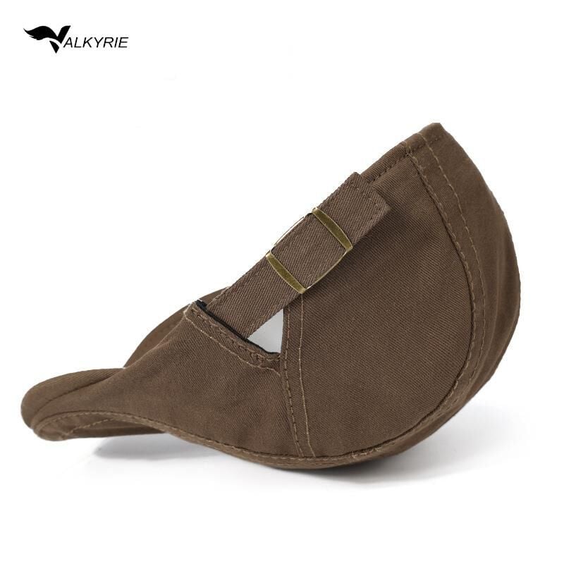 Erkek Şapka Kasket Düz Renk Ayarlanabilir Unisex Şapka Günlük Kullanım Yazlık Kasket Kahverengi