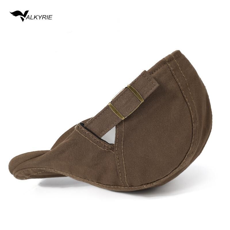 Erkek Şapka Kasket Düz Renk Ayarlanabilir Unisex Şapka Günlük Kullanım Yazlık Kasket Kahverengi